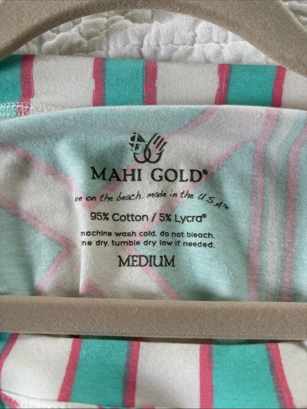MAHI GOLD Aqua Geometric Knit Dress